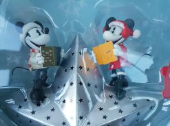 Disney Store Mickey & Minnie Mouse Walts Holiday Lodge Light Up Christmas Tree Topper