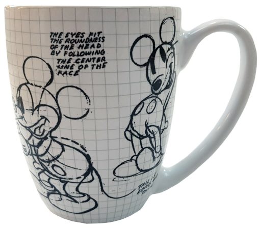 Disney Store Mickey Mouse Construction Sketch Mug