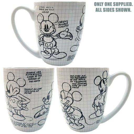 Disney Store Mickey Mouse Construction Sketch Mug