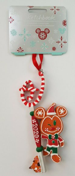 Disney Store Mickey Mouse Gingerbread 2020 Key Christmas Tree Decoration