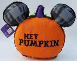 Disney Store Mickey Mouse Halloween Pumpkin Shaped Cushion