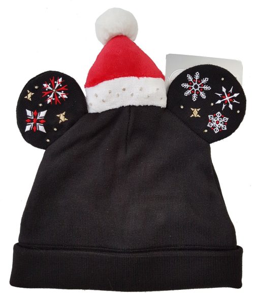 Disney Store Mickey Mouse Holiday Cheer Christmas Light Up Knitted Beanie Hat Adults