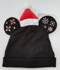 Disney Store Mickey Mouse Holiday Cheer Christmas Light Up Knitted Beanie Hat Adults