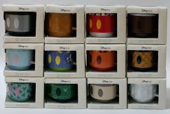 Disney Store Mickey Mouse Memories Collection Stacking Complete Full Set Of Mugs