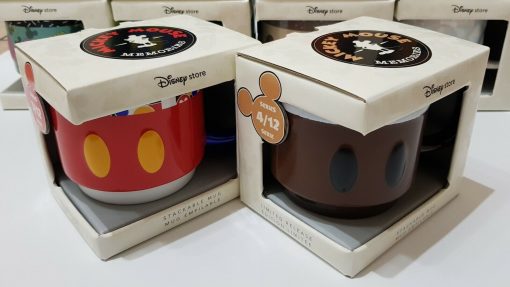 Disney Store Mickey Mouse Memories Collection Stacking Complete Full Set Of Mugs