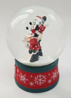 Disney Store Mickey Mouse & Minnie Christmas 2021 Snow Globe Ornament