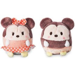 Disney Store Mickey Mouse & Minnie Mouse Mini Ufufy Plush Soft Toy