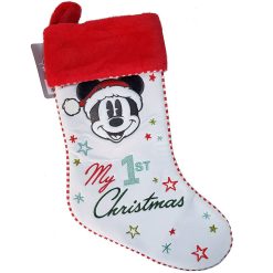 Disney Store Mickey Mouse My First Christmas Baby Stocking