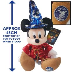 Disney Store Mickey Mouse Sorcerers Apprentice Fantasia 80th Plush