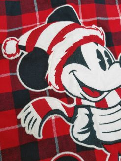 Disney Store Mickey Mouse Walt's Holiday Lodge Red Plaid Christmas Shirt Adults XL