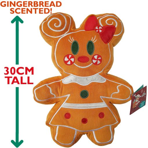 Disney Store Minnie Mouse Christmas Gingerbread Scented Plush Soft Cuddly Toy