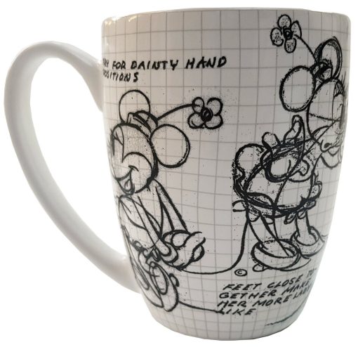 Disney Store Minnie Mouse Construction Sketch Mug