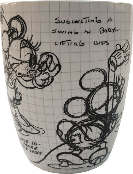 Disney Store Minnie Mouse Construction Sketch Mug