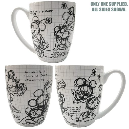 Disney Store Minnie Mouse Construction Sketch Mug