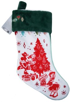 Disney Store Minnie Mouse & Daisy Duck Christmas Vintage Style Stocking