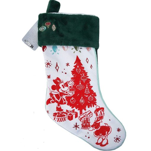 Disney Store Minnie Mouse & Daisy Duck Christmas Vintage Style Stocking