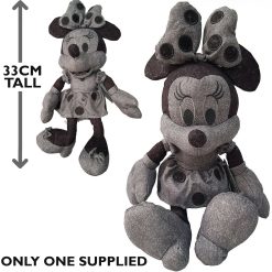 Disney Store Minnie Mouse Denim Style Plush Soft Toy