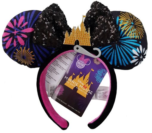 Disney Store Minnie Mouse Main Attraction Ears Firework Castle