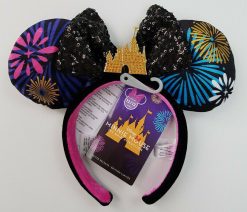 Disney Store Minnie Mouse Main Attraction Ears Firework Castle