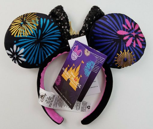 Disney Store Minnie Mouse Main Attraction Ears Firework Castle