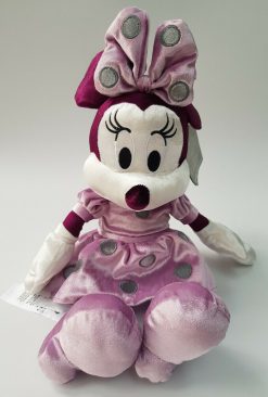 Disney Store Minnie Mouse Pink Velvet Plush Soft Cuddly Toy