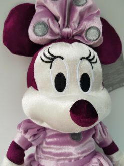 Disney Store Minnie Mouse Pink Velvet Plush Soft Cuddly Toy