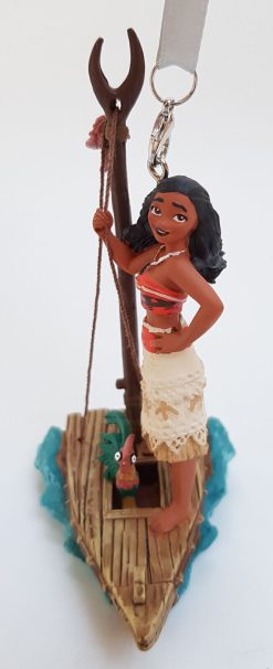 Disney Store Moana & Hei Hei On Raft Hanging Christmas Tree Ornament