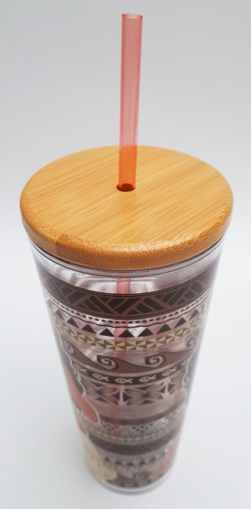 Disney Store Moana Tumbler Travel Cup With Straw