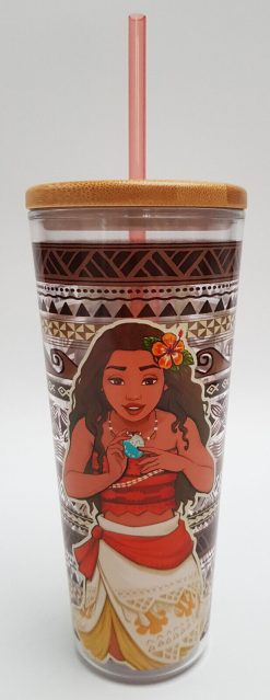 Disney Store Moana Tumbler Travel Cup With Straw