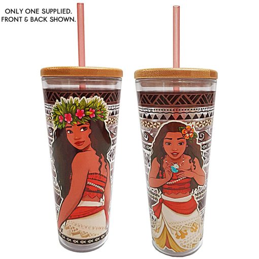 Disney Store Moana Tumbler Travel Cup With Straw