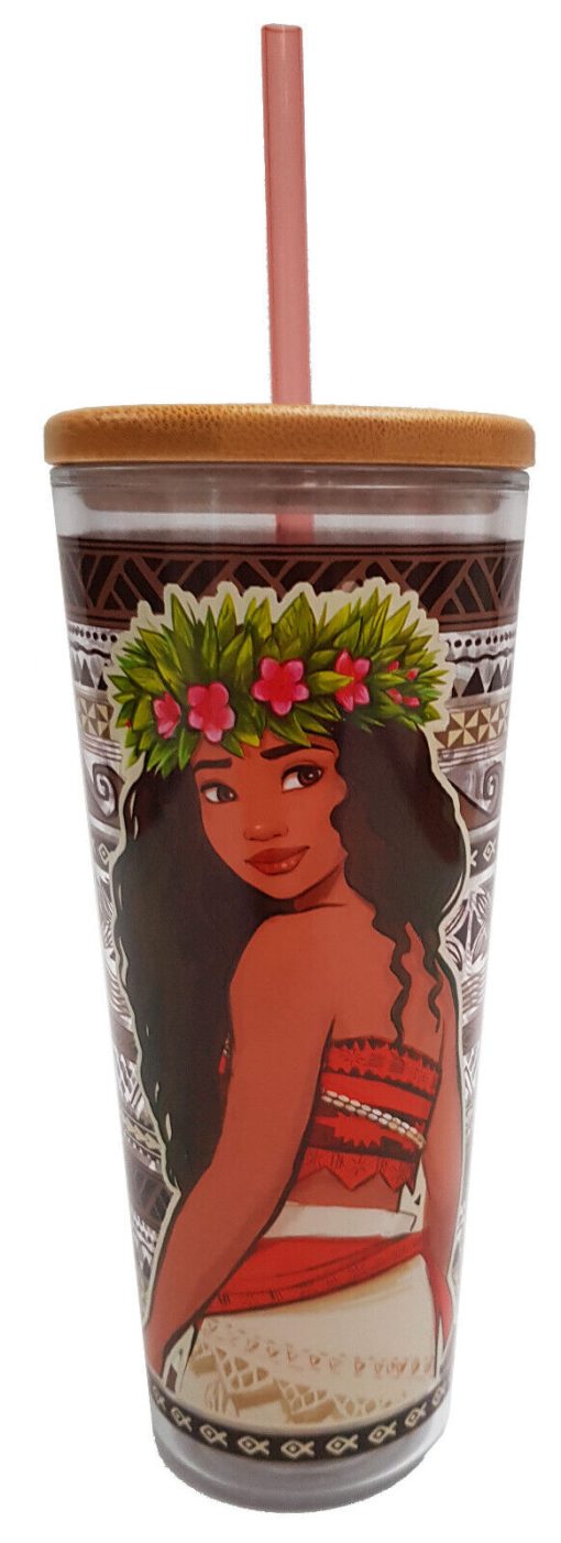 Disney Store Moana Tumbler Travel Cup With Straw