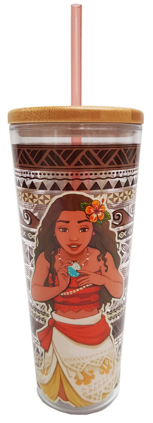 Disney Store Moana Tumbler Travel Cup With Straw