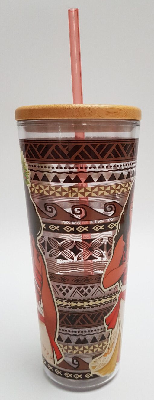 Disney Store Moana Tumbler Travel Cup With Straw