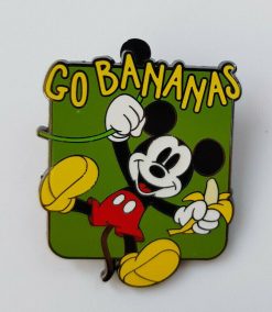 Disney Store Mystery Food Mickey Mouse Go Bananas Pin Trading Badge