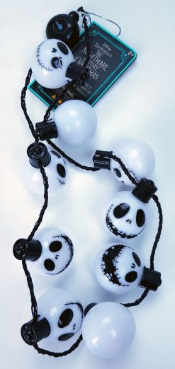 Disney Store Nightmare Before Christmas Jack Skellington Head Light Up Necklace