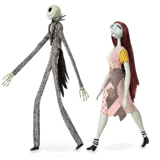 Disney Store Nightmare Before Christmas Jack Skellington & Sally Limited Edition Doll Figures