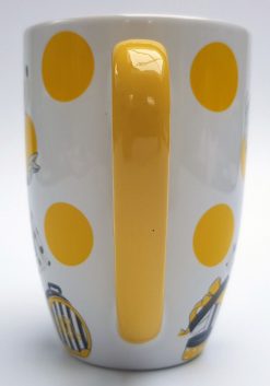 Disney Store Parisienne Minnie Mouse Yellow Polka Dot Mug