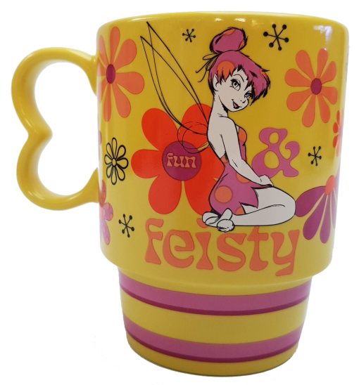 Disney Store Peter Pan Tinker Bell Fun Feisty Retro Style Mug