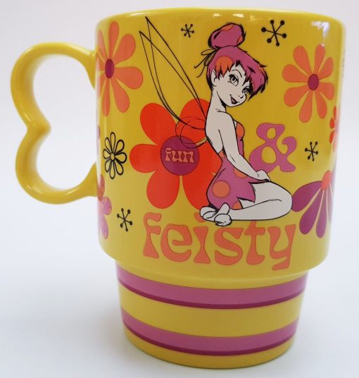 Disney Store Peter Pan Tinker Bell Fun Feisty Retro Style Mug