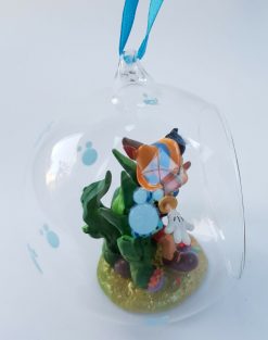 Disney Store Pinocchio Underwater Glass Christmas Tree Decoration