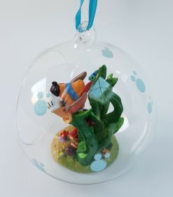 Disney Store Pinocchio Underwater Glass Christmas Tree Decoration