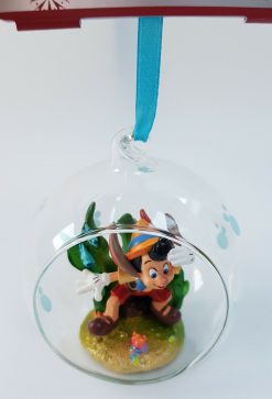 Disney Store Pinocchio Underwater Glass Christmas Tree Decoration