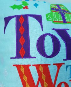 Disney Store Pixar Christmas Holiday Toy To The World Scatter Cushion