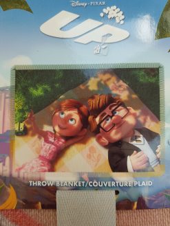 Disney Store Pixar Up Carl & Ellie Throw Woven Picnic Blanket