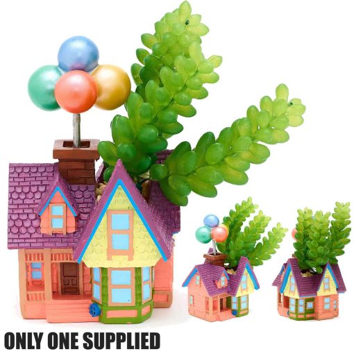 Disney Store Pixar Up House With Balloons Potted Artificial Plant