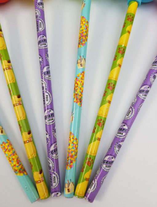 Disney Store Pixar Up Set Of 6 Pencils With Balloon Shaped Topper