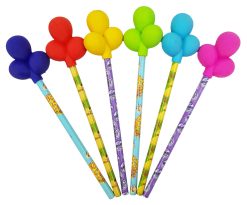 Disney Store Pixar Up Set Of 6 Pencils With Balloon Shaped Topper