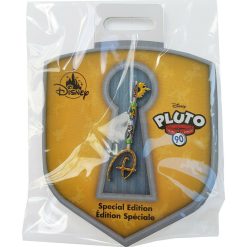 Disney Store Pluto 90th Anniversary Key Pin Trading Badge