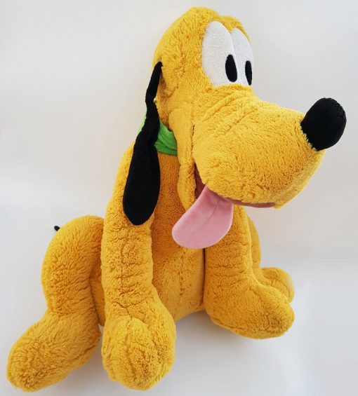 Disney Store Pluto Stamped Plush Large Soft Cuddly Toy