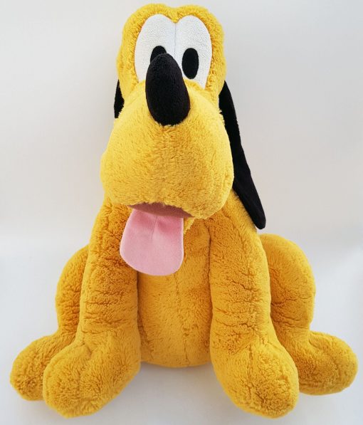 Disney Store Pluto Stamped Plush Large Soft Cuddly Toy